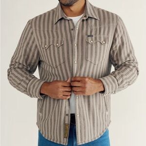 Tecovas Men’s Sawtooth Snap Pearl Shacket